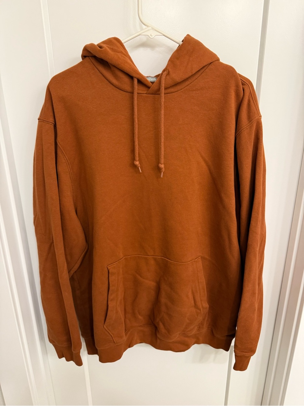 GAP Men's Hooded Pullover Sweatshirt - Rust Brown